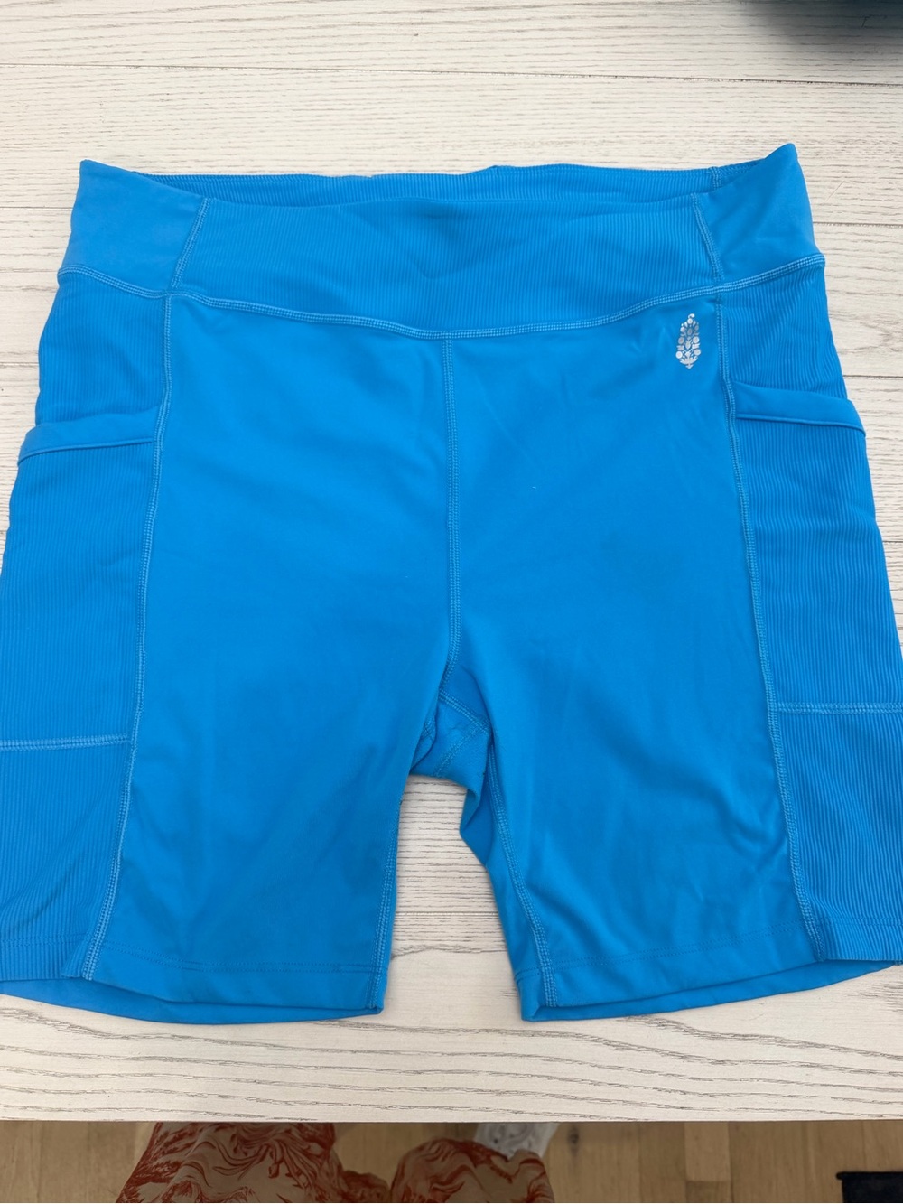 Free People Blue Women's Performance Bike Shorts